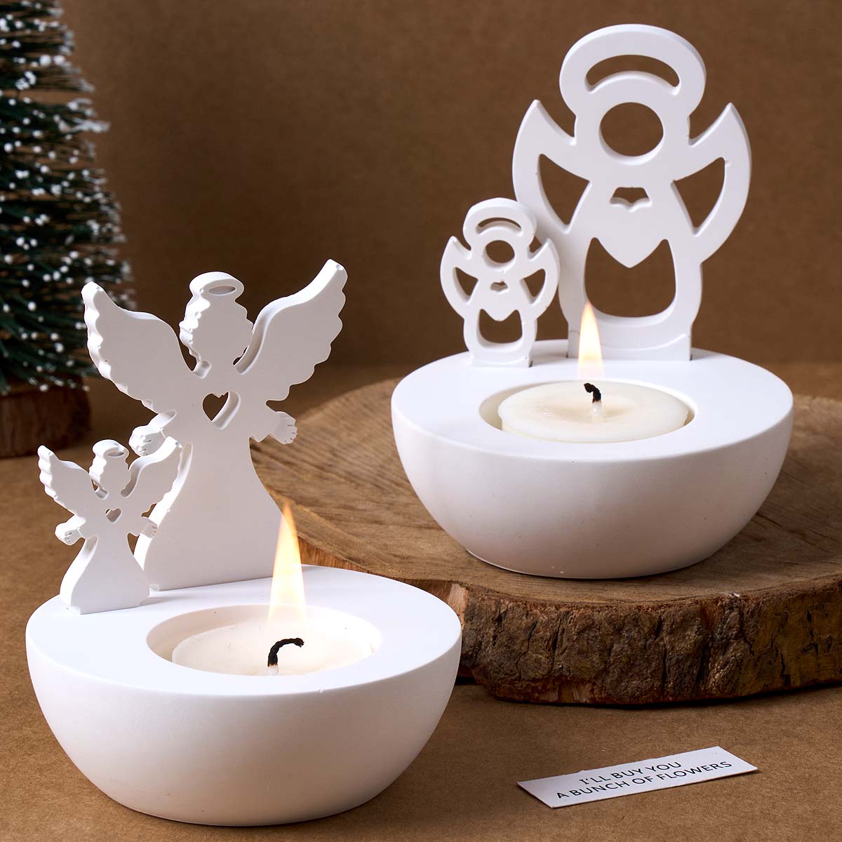 Christmas Tree Snowman Angel C - đánh giá và giá Candle Quotes