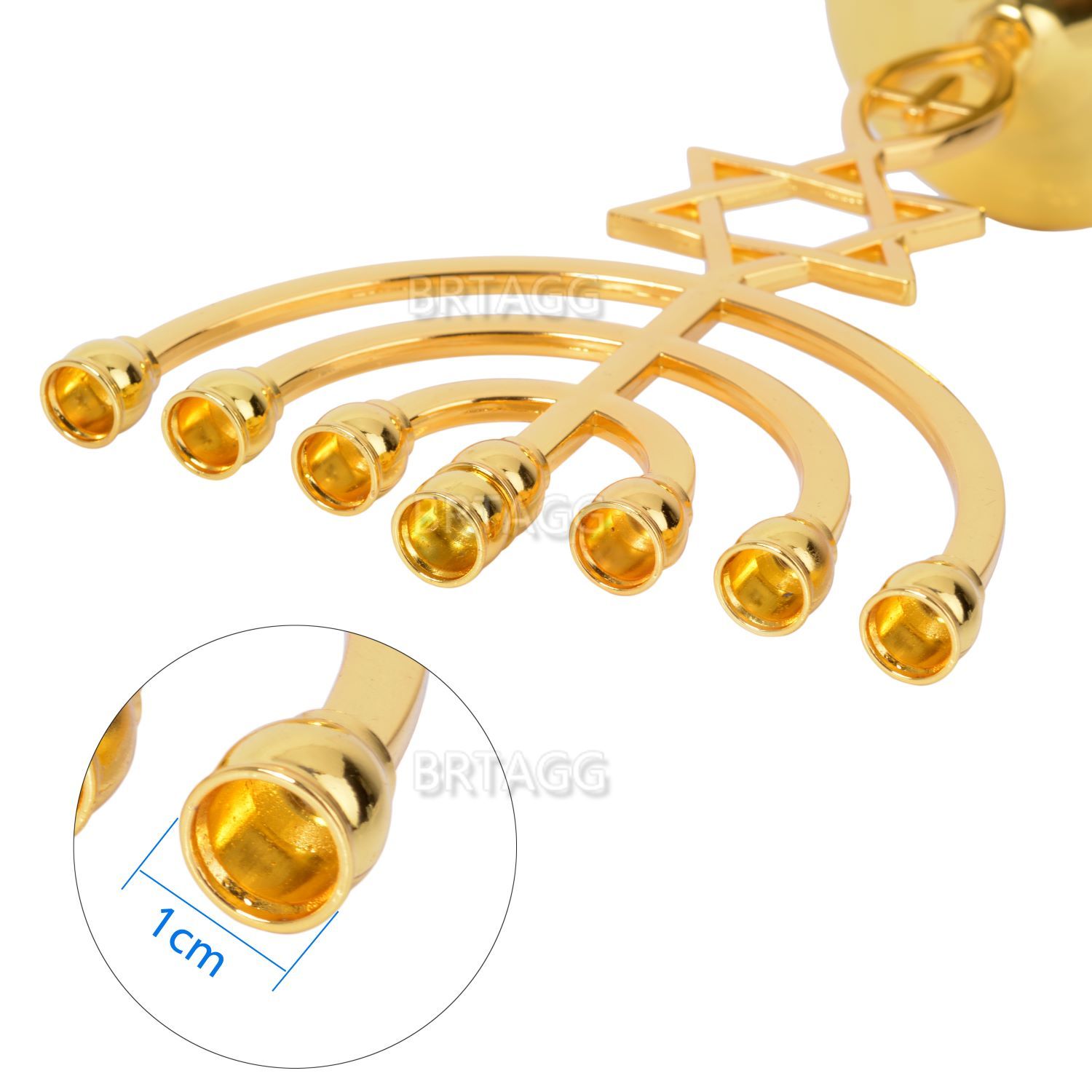 BRTAGG Menorah, 7 Chi Do Thái  - đánh giá và giá Candle Quotes