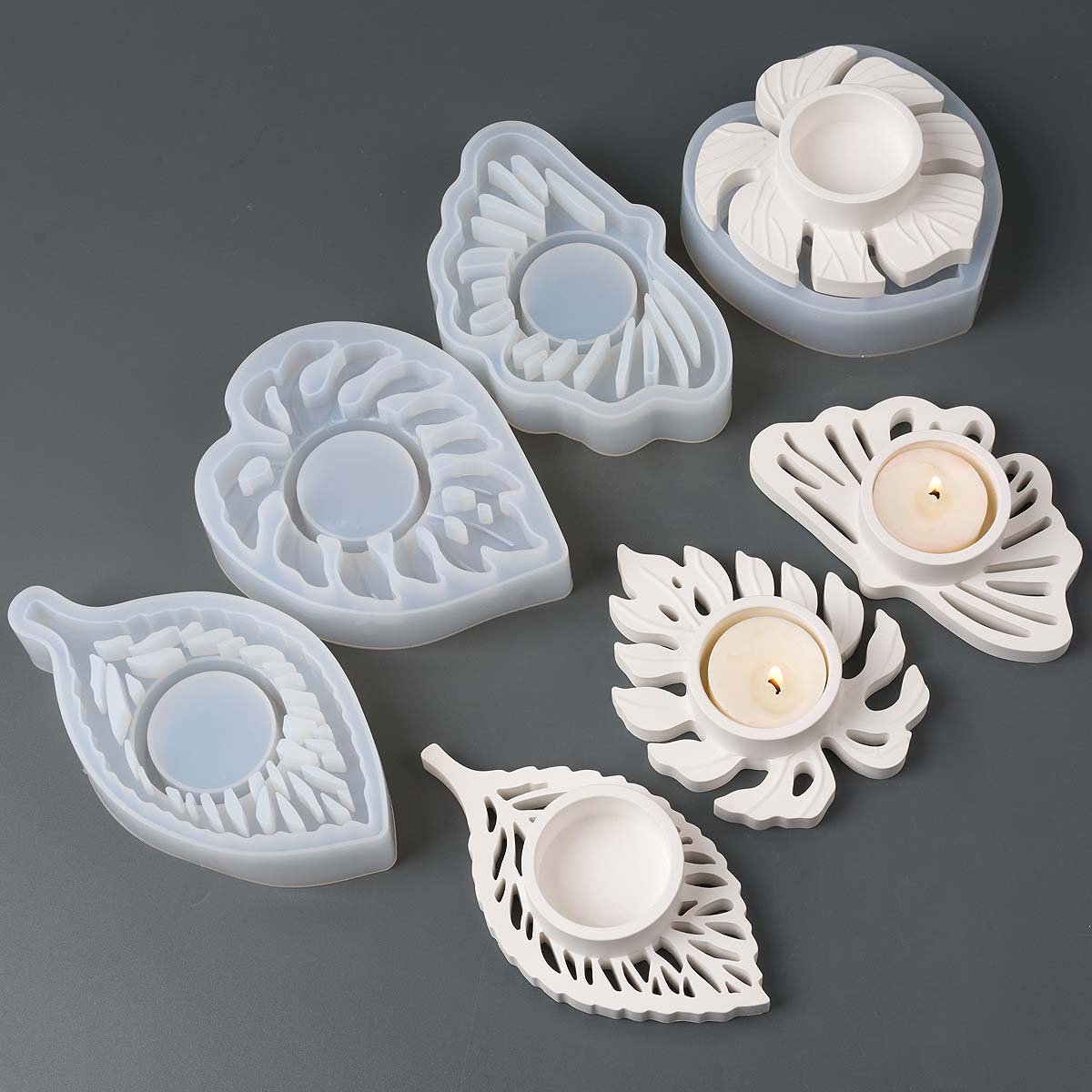 Leaves Candlestick Silicone Mo - đánh giá và giá Candle Quotes