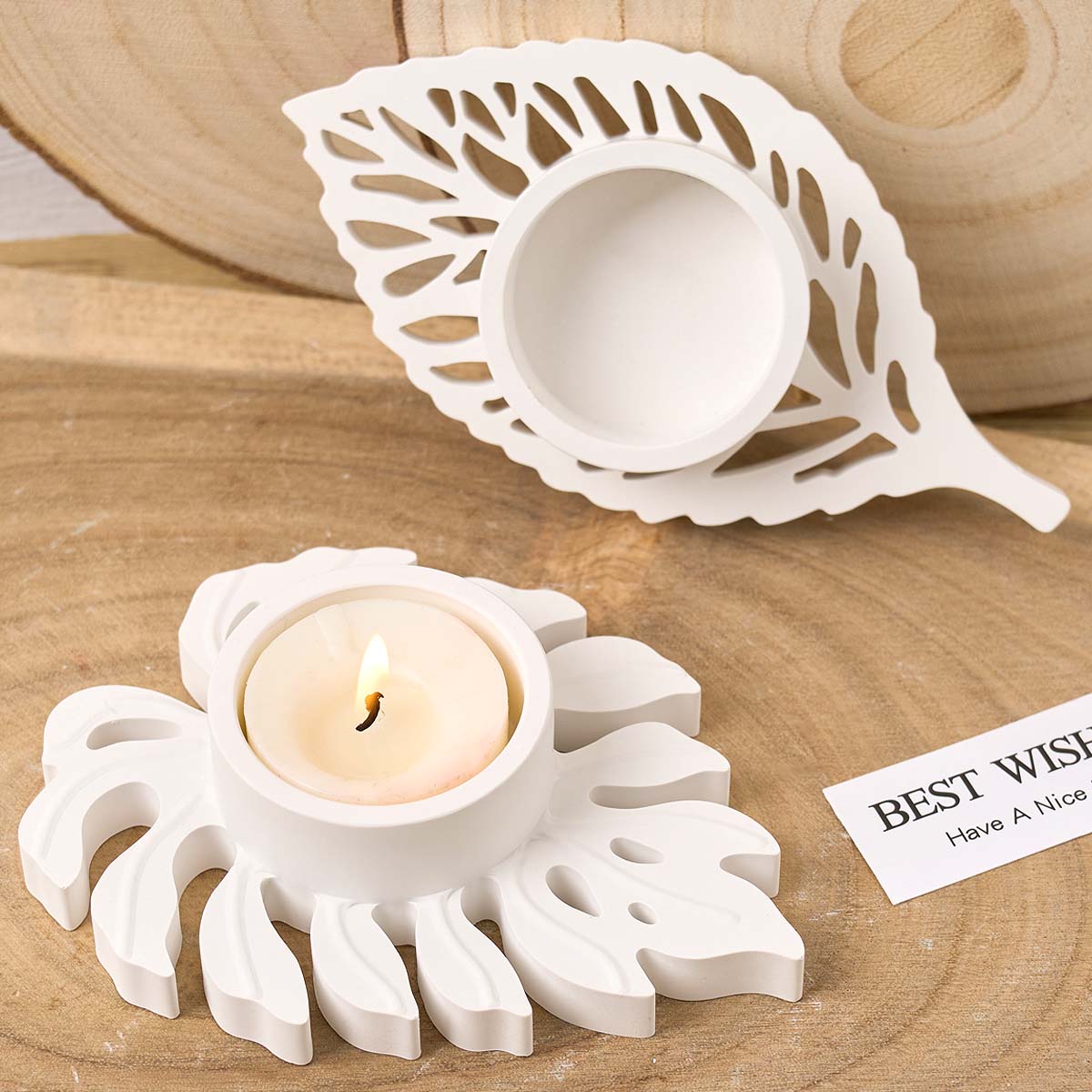 Leaves Candlestick Silicone Mo - đánh giá và giá Candle Quotes